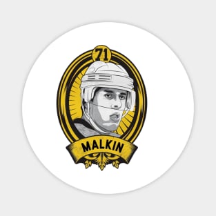 Evgeni Malkin Pittsburgh Shield Magnet